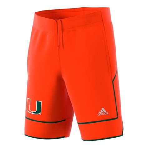 miami hurricanes adidas replica basketball shorts